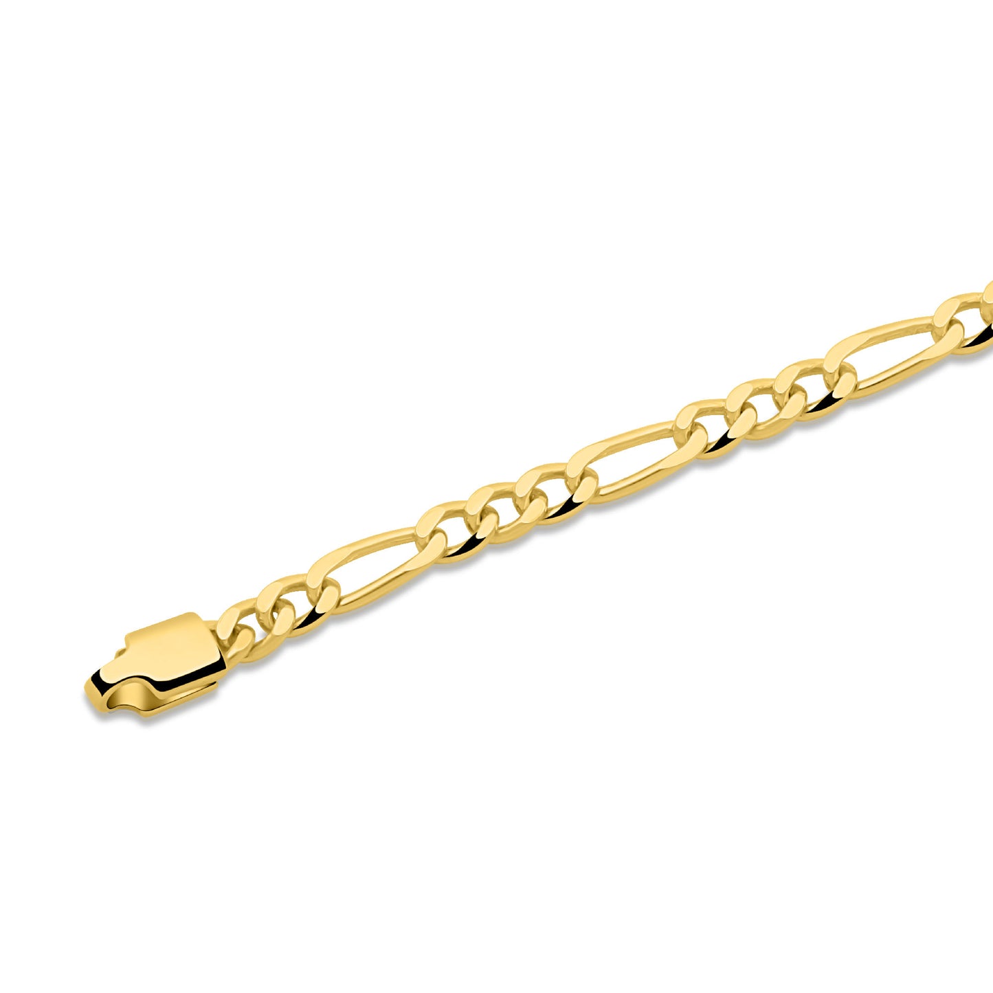 Figarokette 3 mm 585er Vergoldet