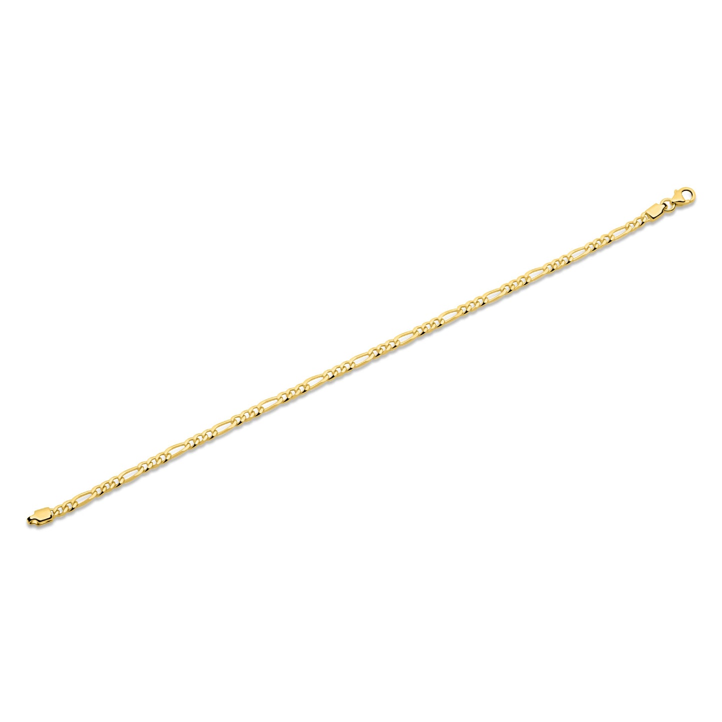 Figaroarmband 3 mm 585er Vergoldet
