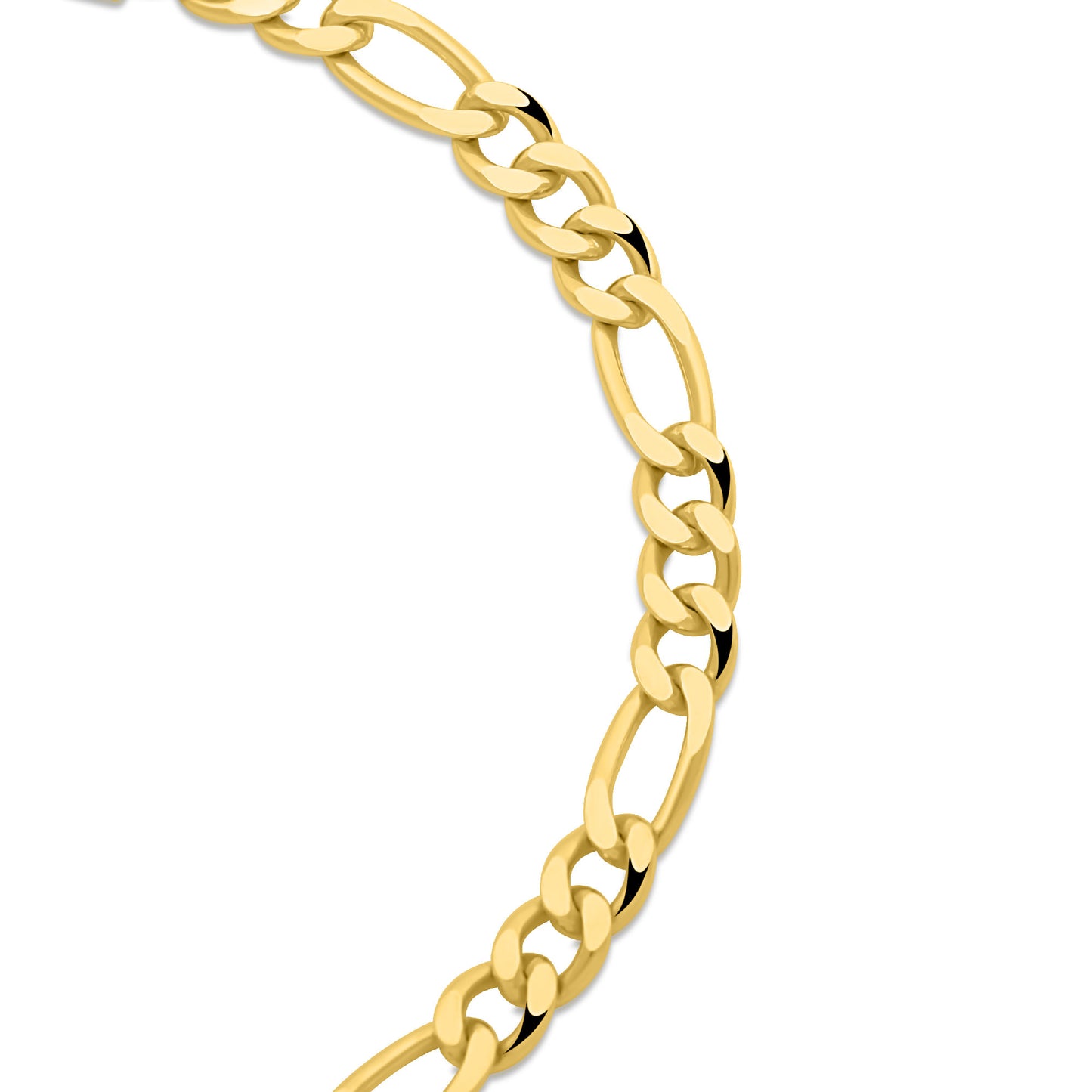Figaroarmband 4,6 mm 585er Vergoldet