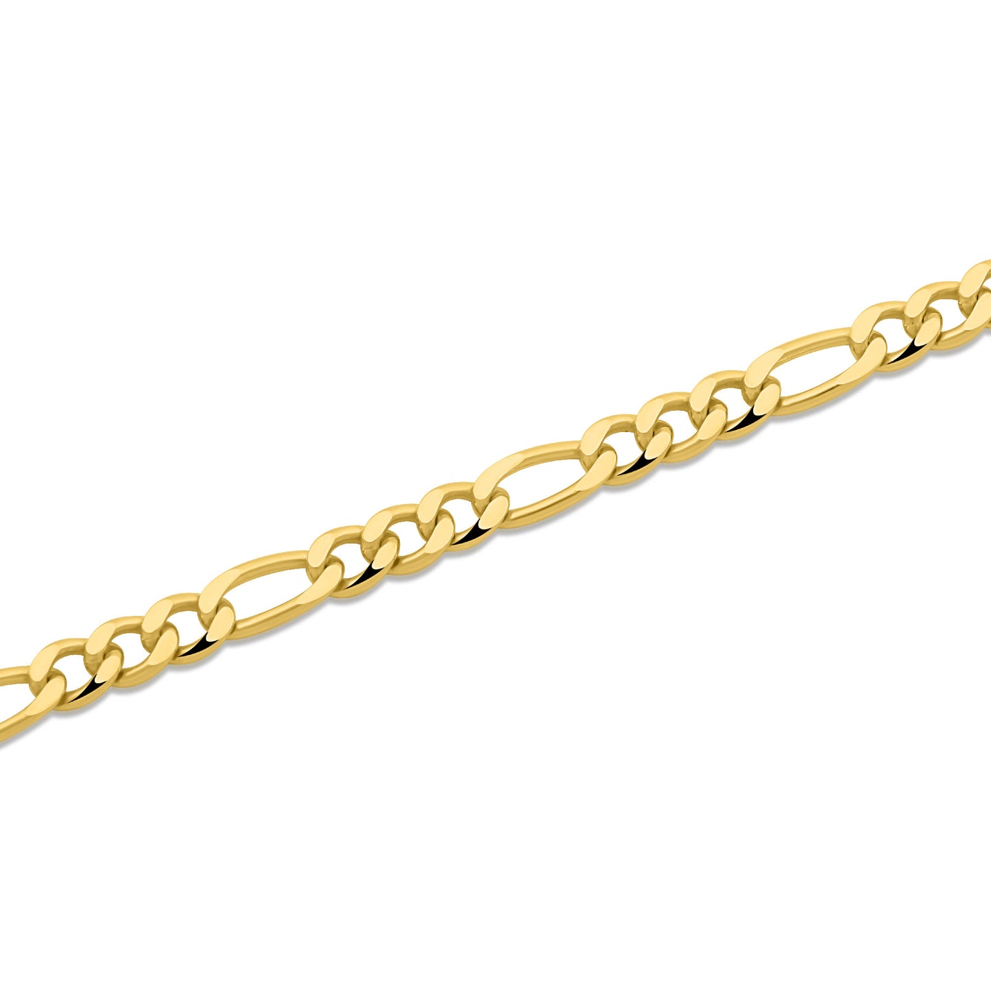 Figaroarmband 4,6 mm 585er Vergoldet