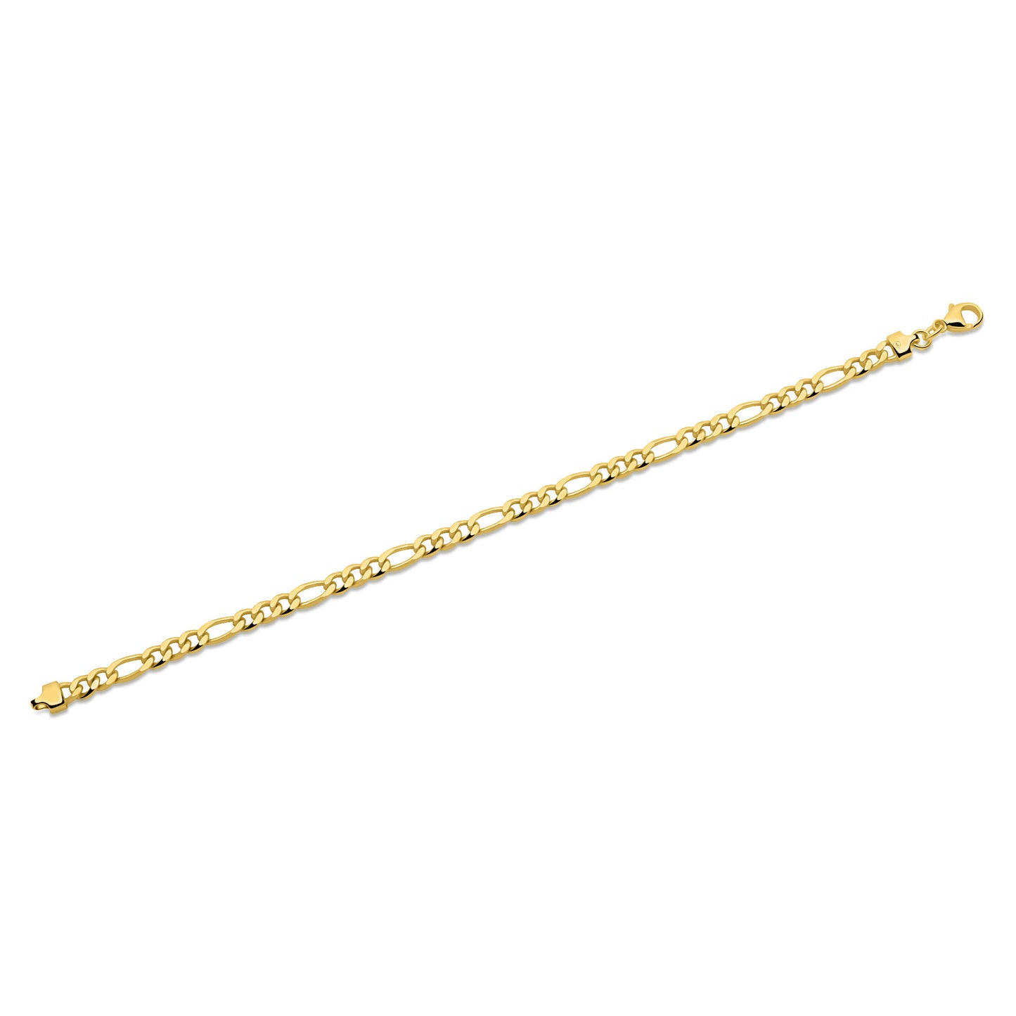 Figaroarmband 4,6 mm 585er Vergoldet