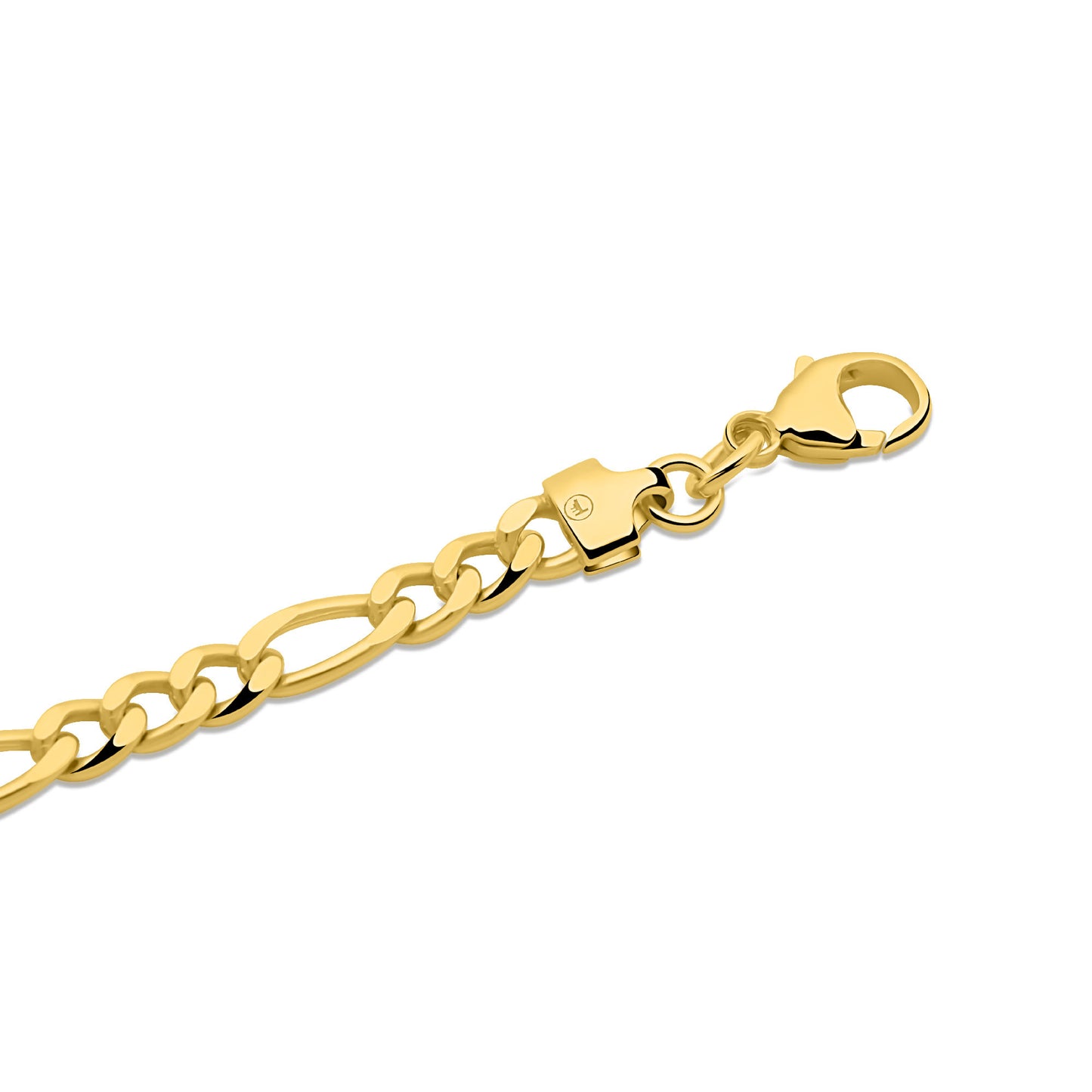 Figaroarmband 4,6 mm 585er Vergoldet