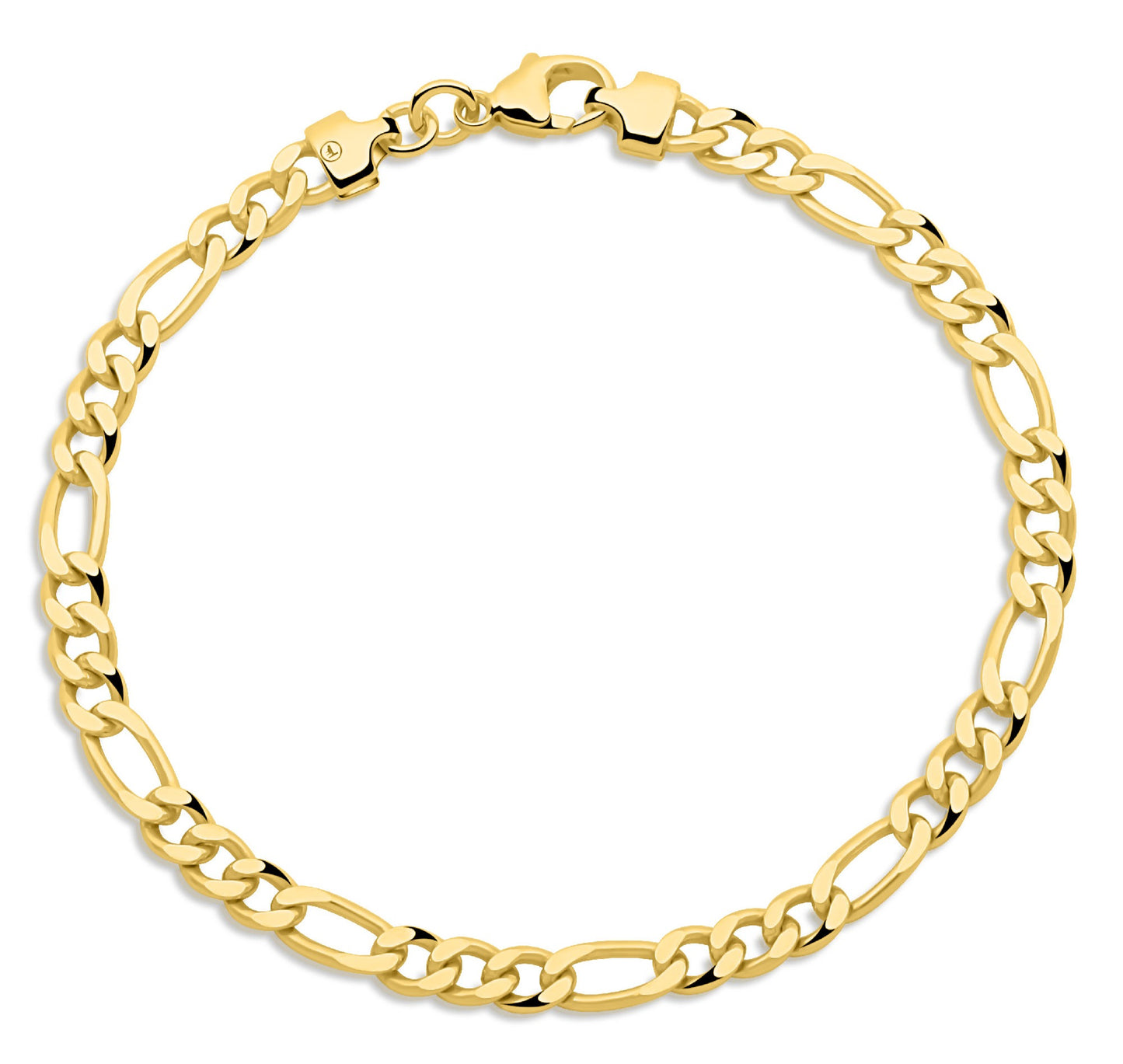 Figaroarmband 4,6 mm 585er Vergoldet