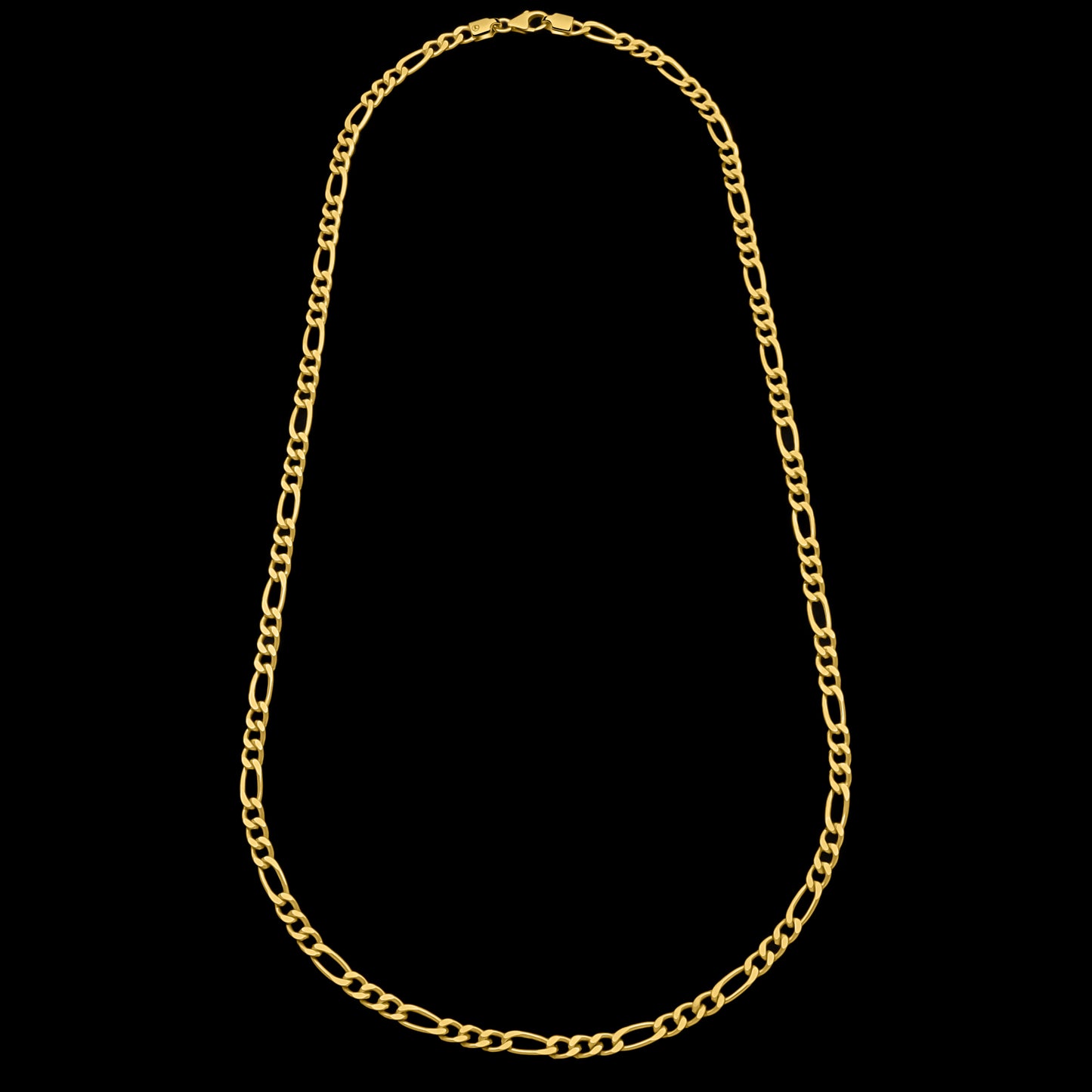 Figarokette 3 mm 585er Vergoldet