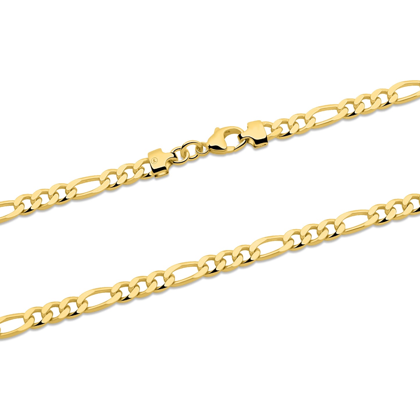 Figarokette 3,8 mm 585er Vergoldet