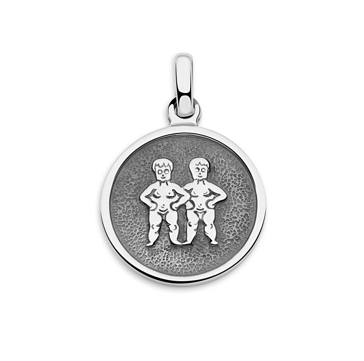 Sternzeichenanhänger Zwillinge 925er Sterling Silber Massiv