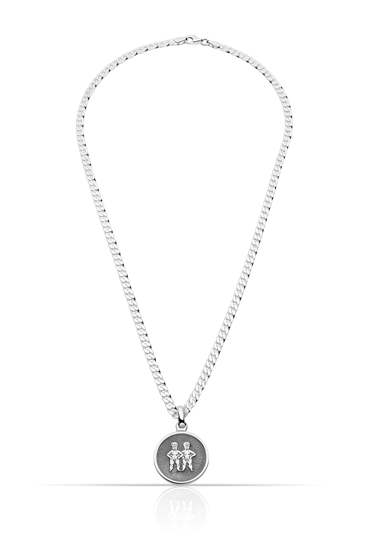 Sternzeichenanhänger Zwillinge 925er Sterling Silber Massiv