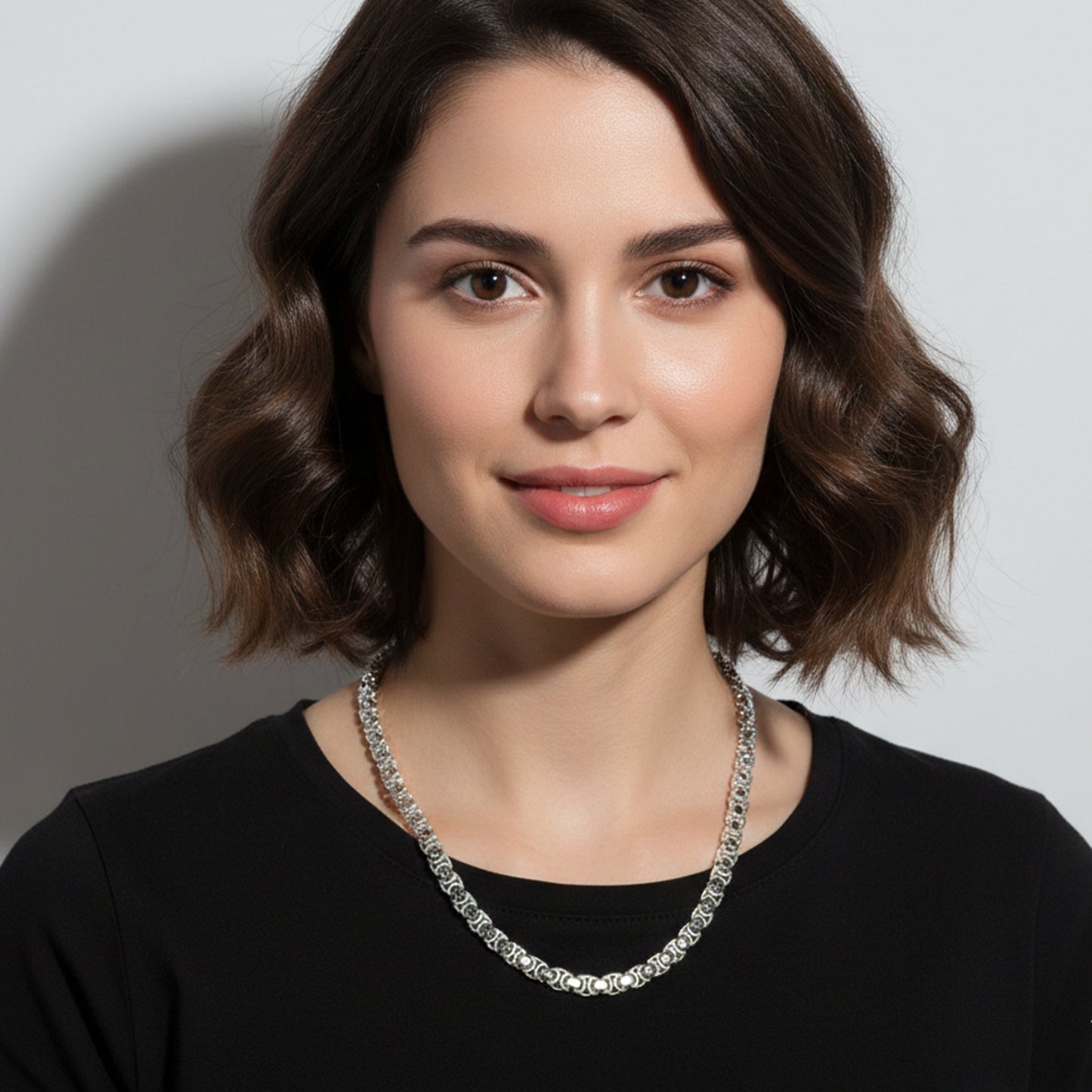 Etruskerkette 5 mm 925er Sterling Silber Massiv