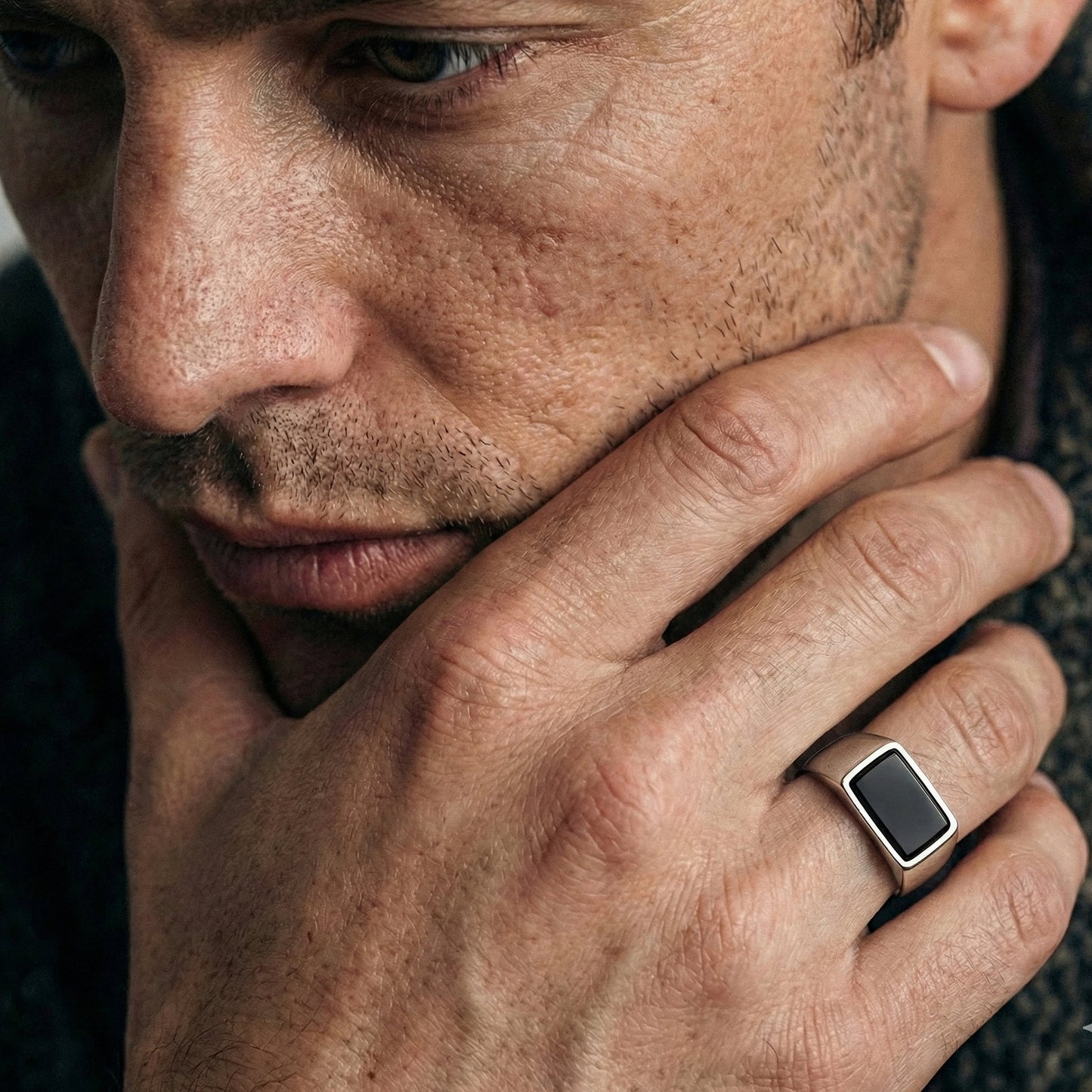 Siegelring Onyx 925er Silber