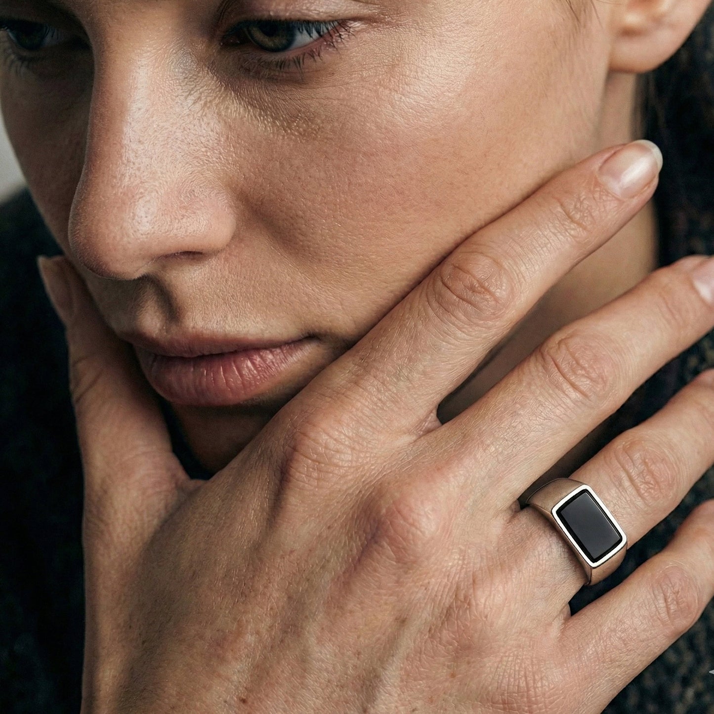 Siegelring Onyx 925er Silber