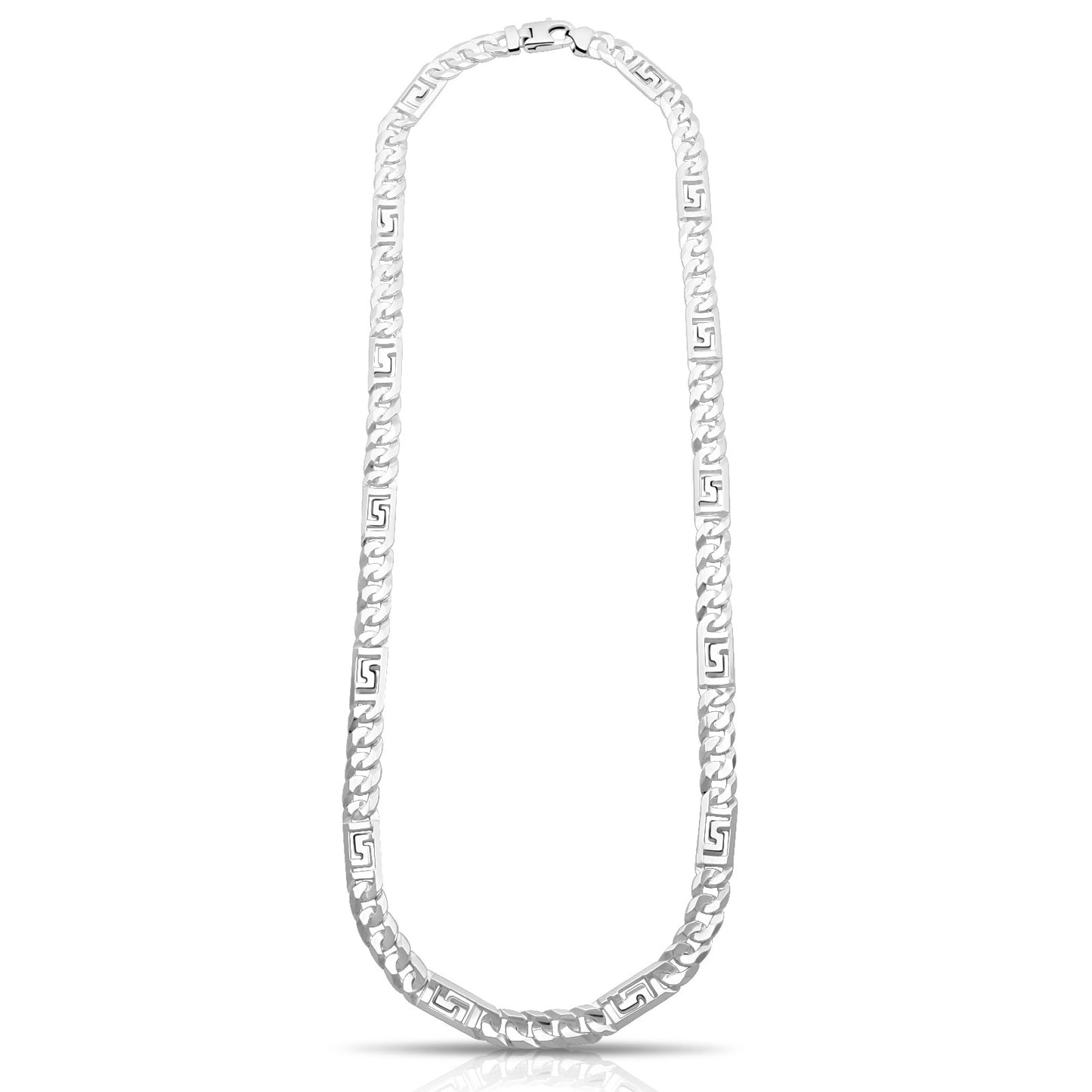 Griechische Panzerkette 6 mm 925er Sterling Silber Massiv
