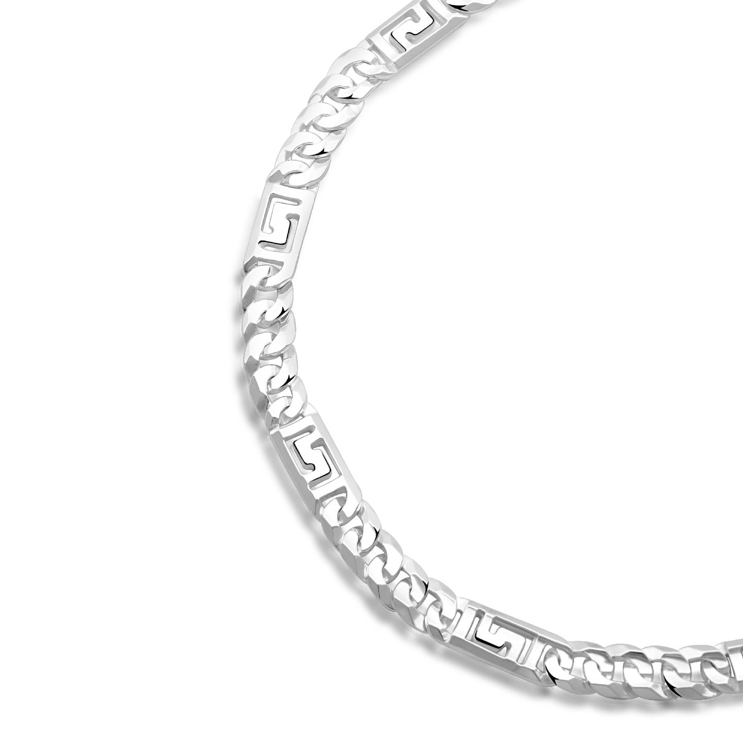 Griechische Panzerkette 6 mm 925er Sterling Silber Massiv