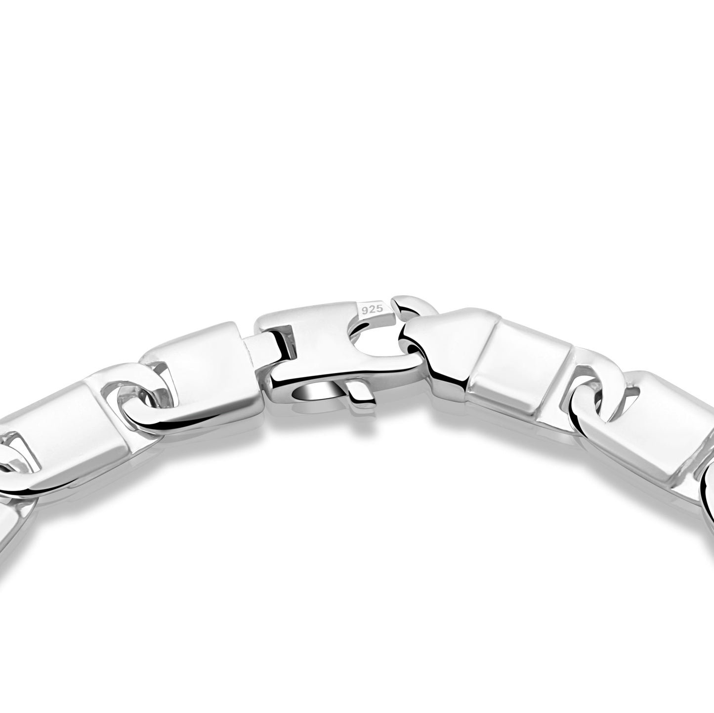Griechisches Armband 7 mm 925er Sterling Silber Massiv