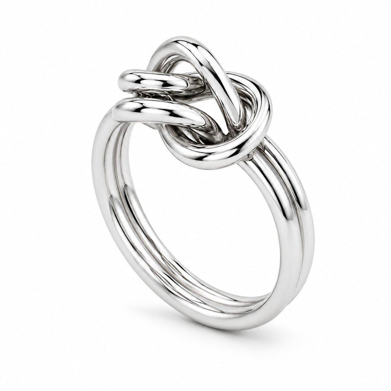 Knotenring Schlicht 925er Sterling Silber Massiv
