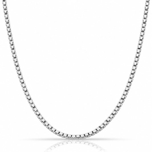 Venezianerkette 2 mm 925er Sterling Silber Massiv