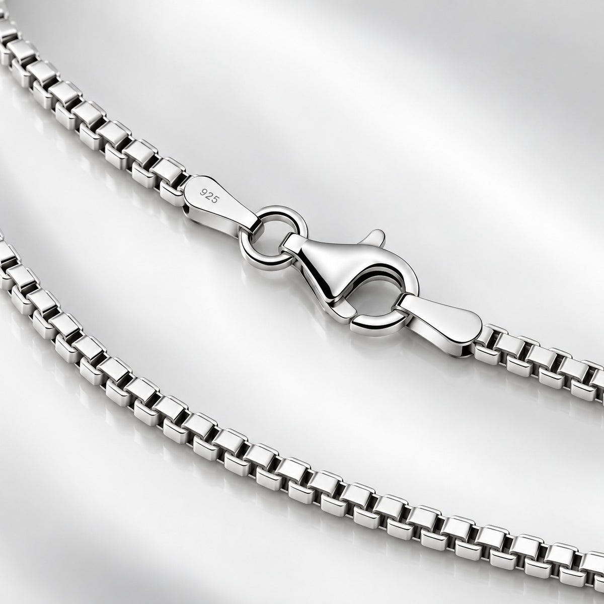 Venezianerkette 2 mm 925er Sterling Silber Massiv