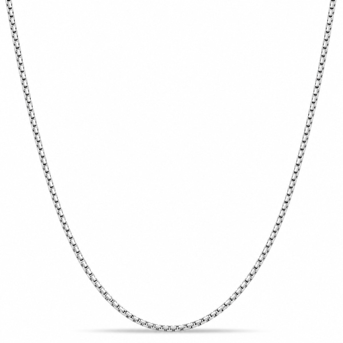 Venezianerkette Rund 1,5 mm Rhodiniert 925er Sterling Silber Diamantiert Italy