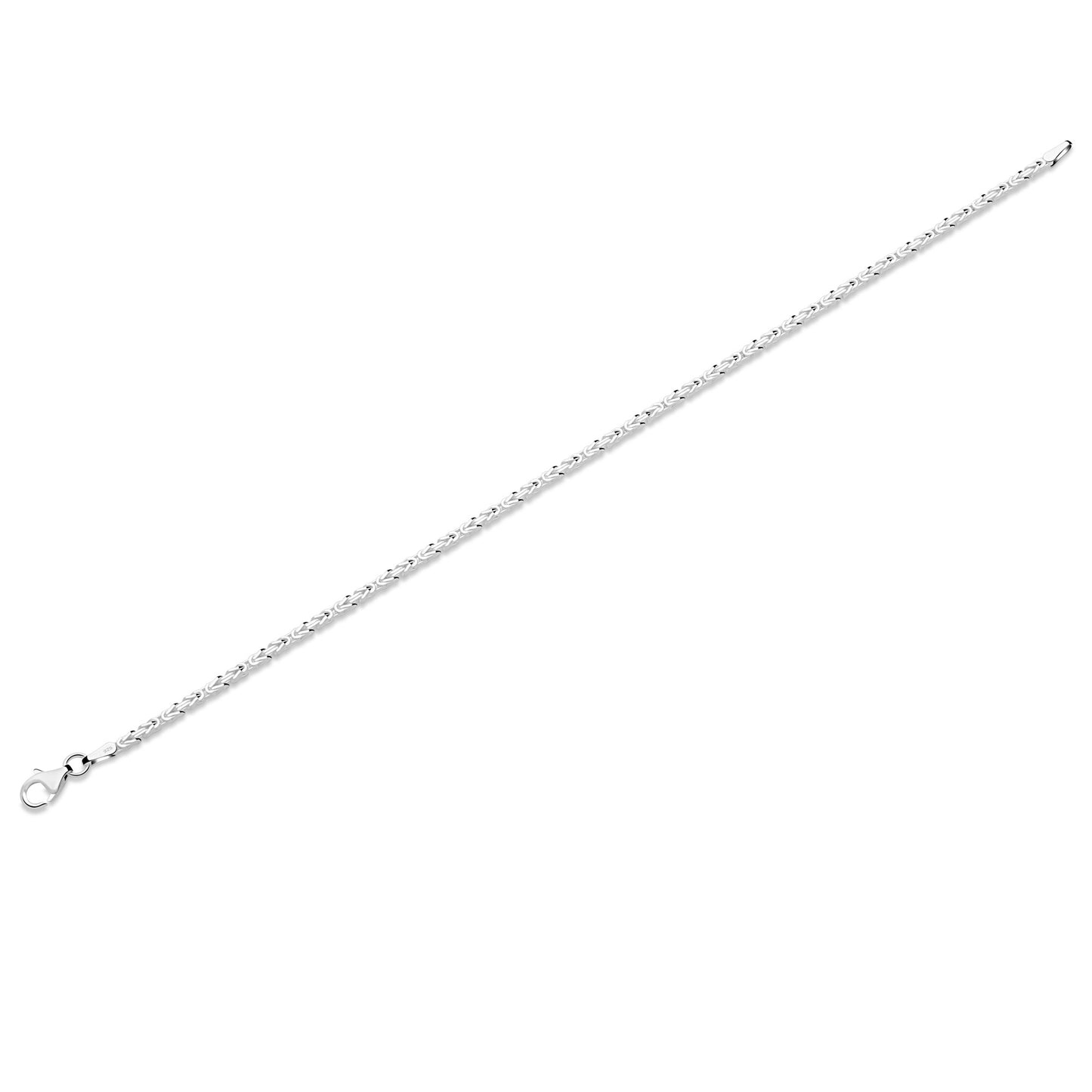 Königskette 1,8 mm 925er Sterling Silber Massiv