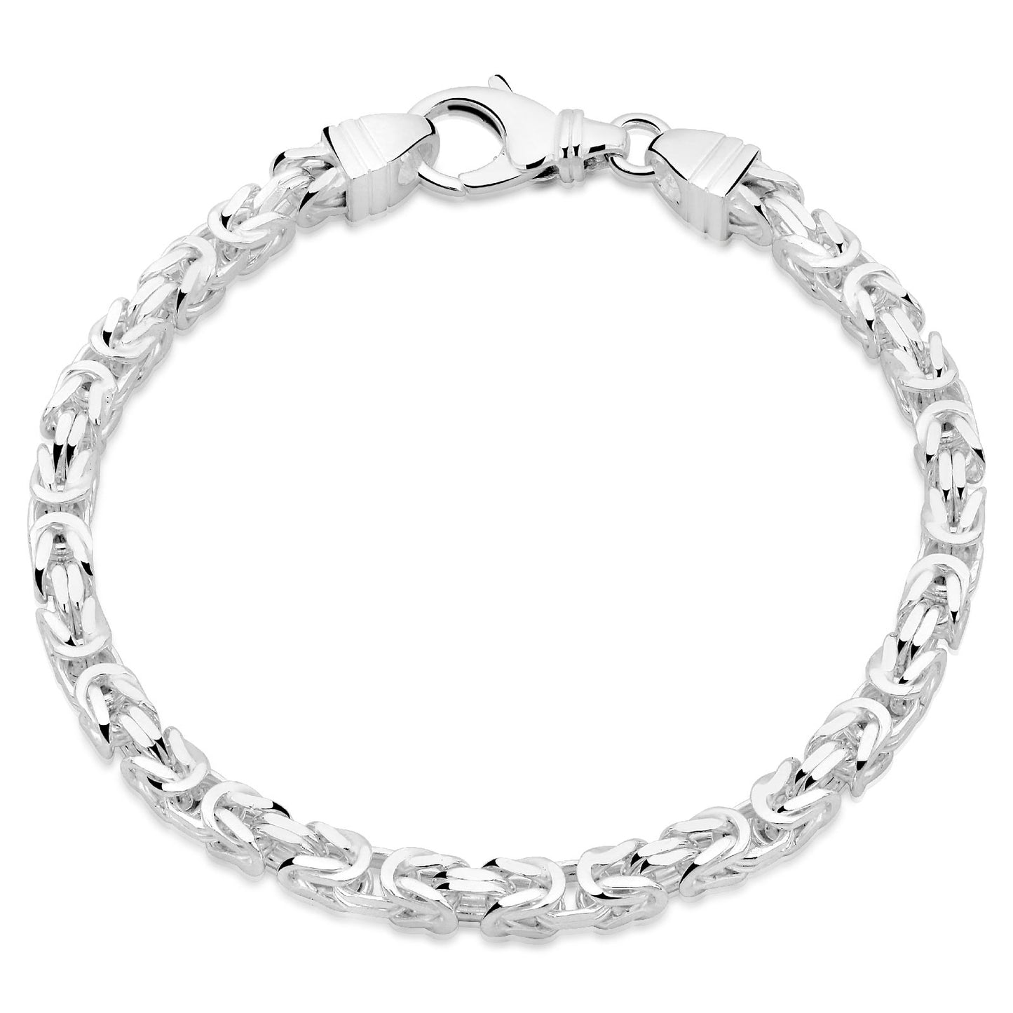Königsarmband 4 mm 925er Sterling Silber Massiv