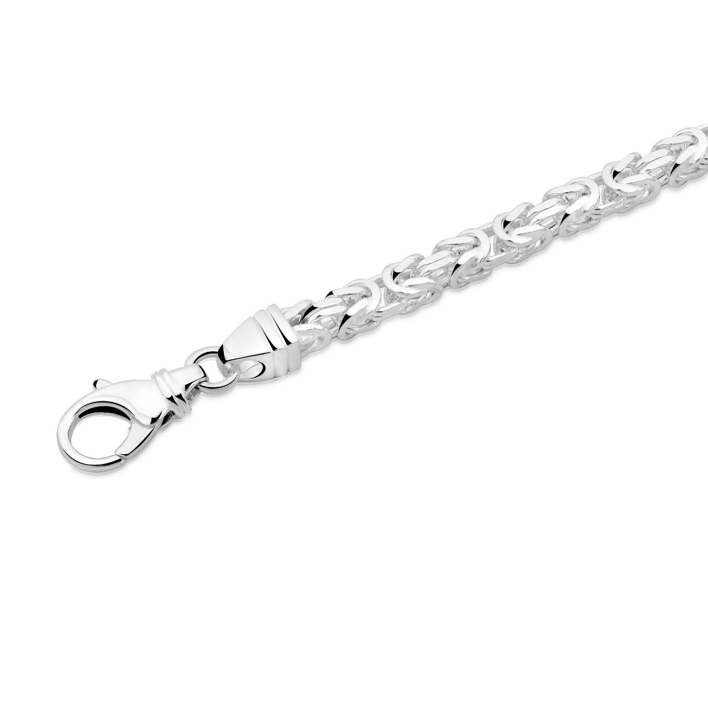 Königsarmband 4 mm 925er Sterling Silber Massiv
