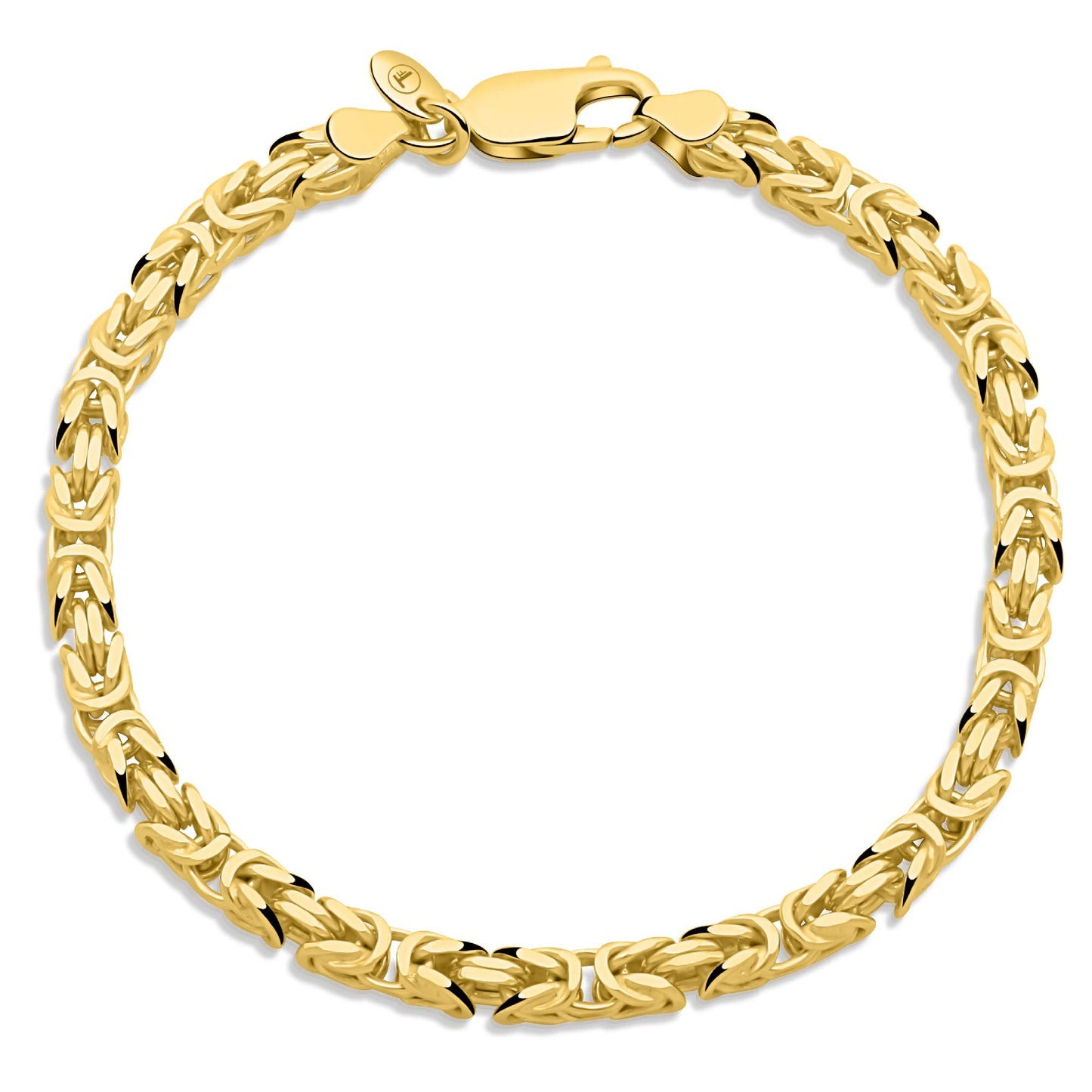 Königsarmband 3,8mm 585er Vergoldet