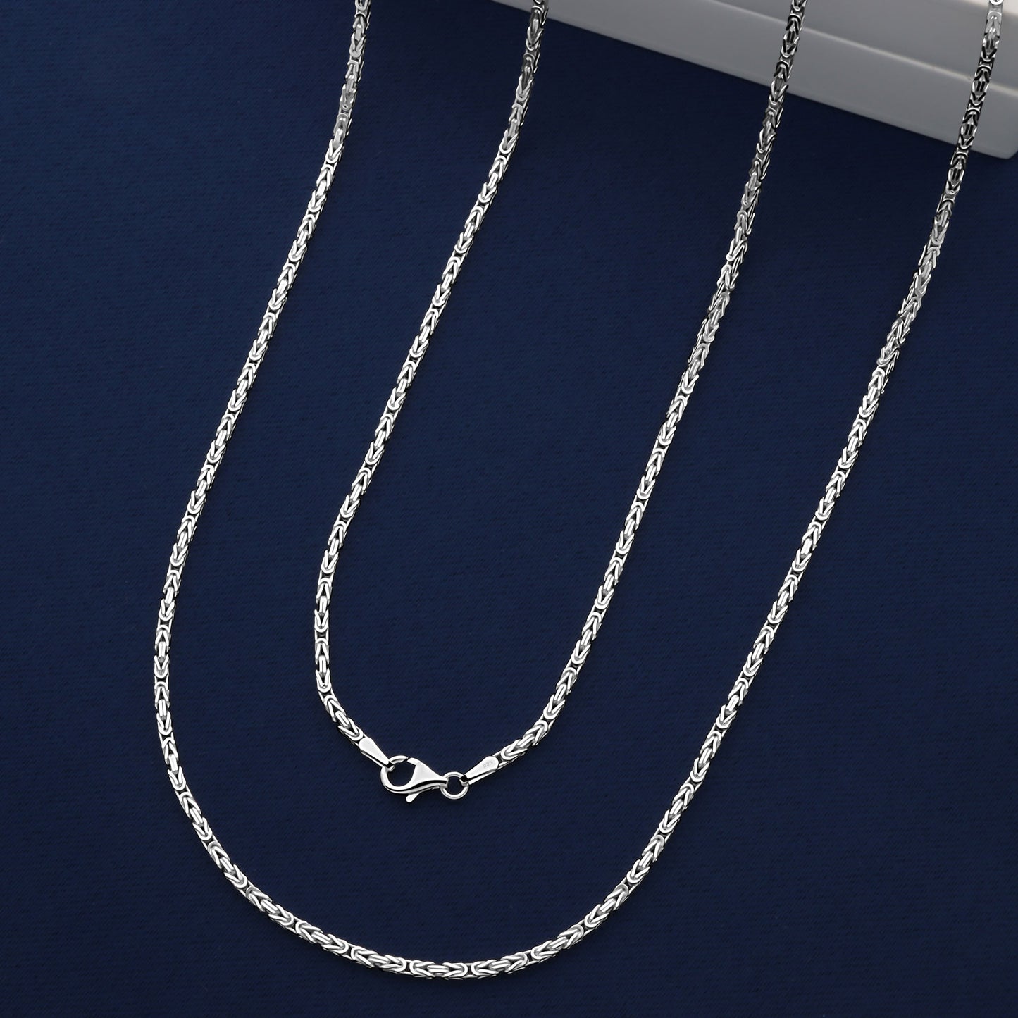 Königskette 1,8 mm 925er Sterling Silber Massiv