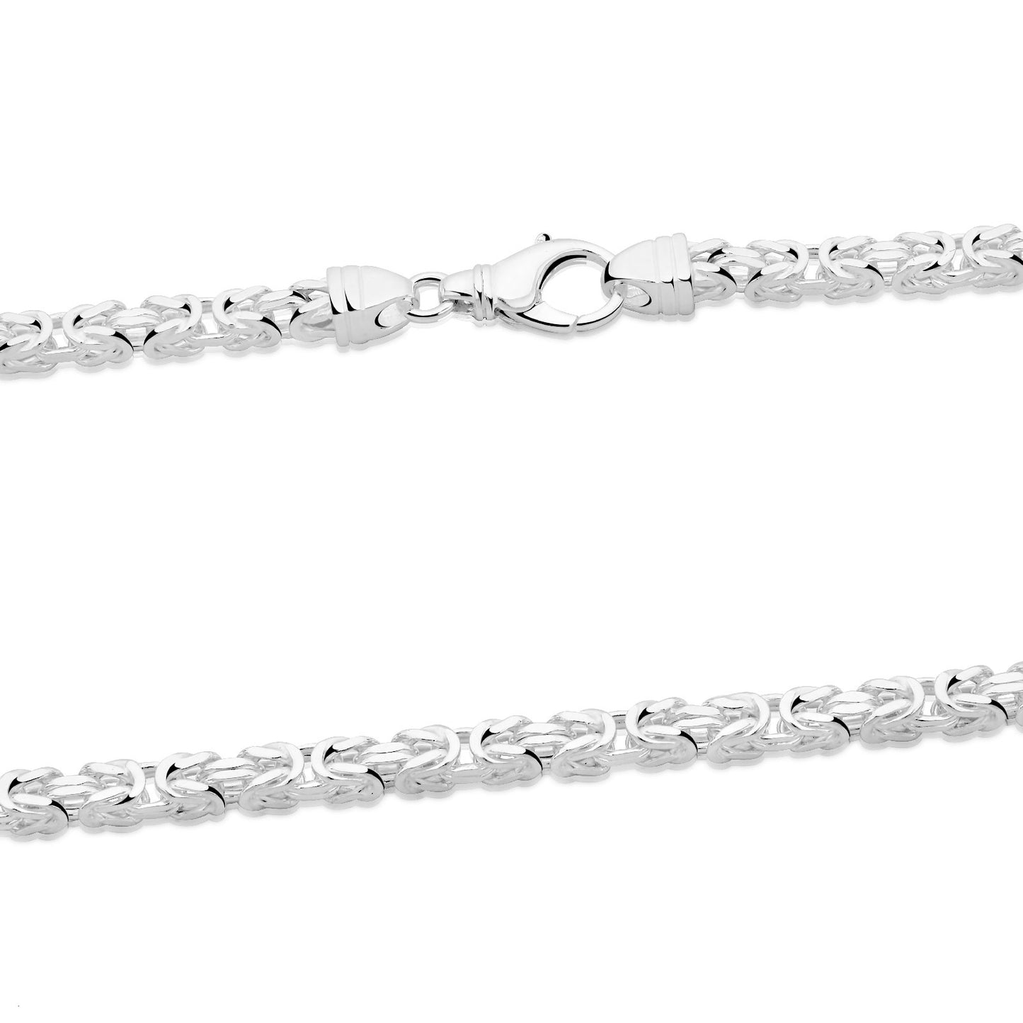 Königskette 5 mm 925er Sterling Silber Massiv