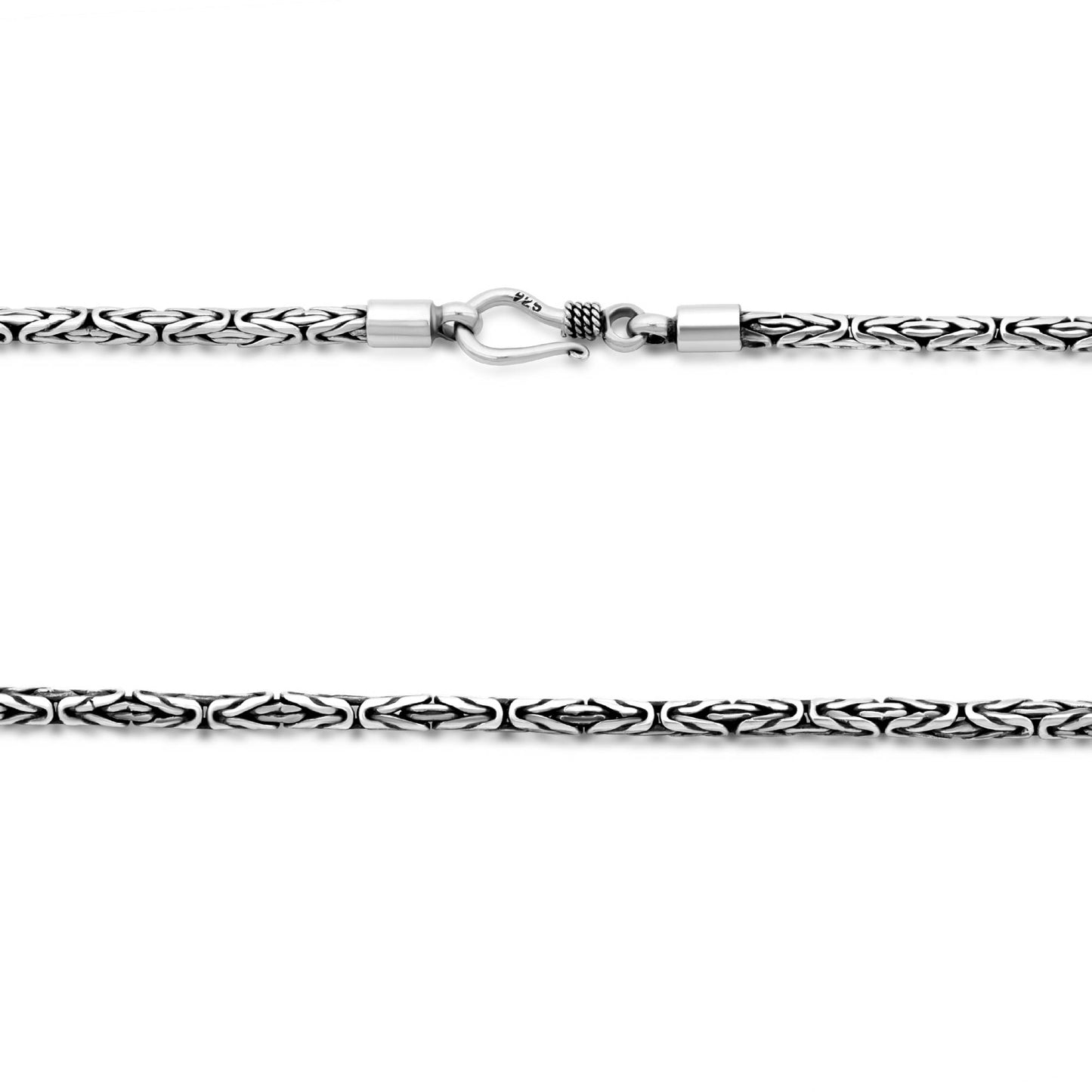Königskette Oxidiert 2,5mm 925er Silber