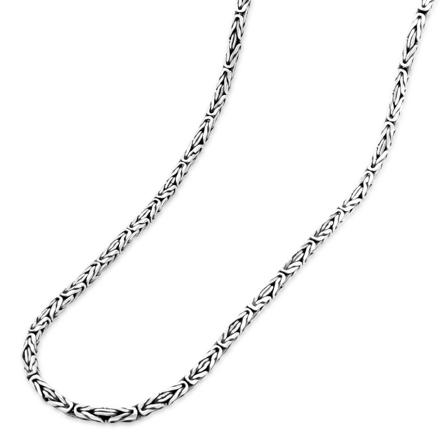Königskette Oxidiert 2,5mm 925er Silber