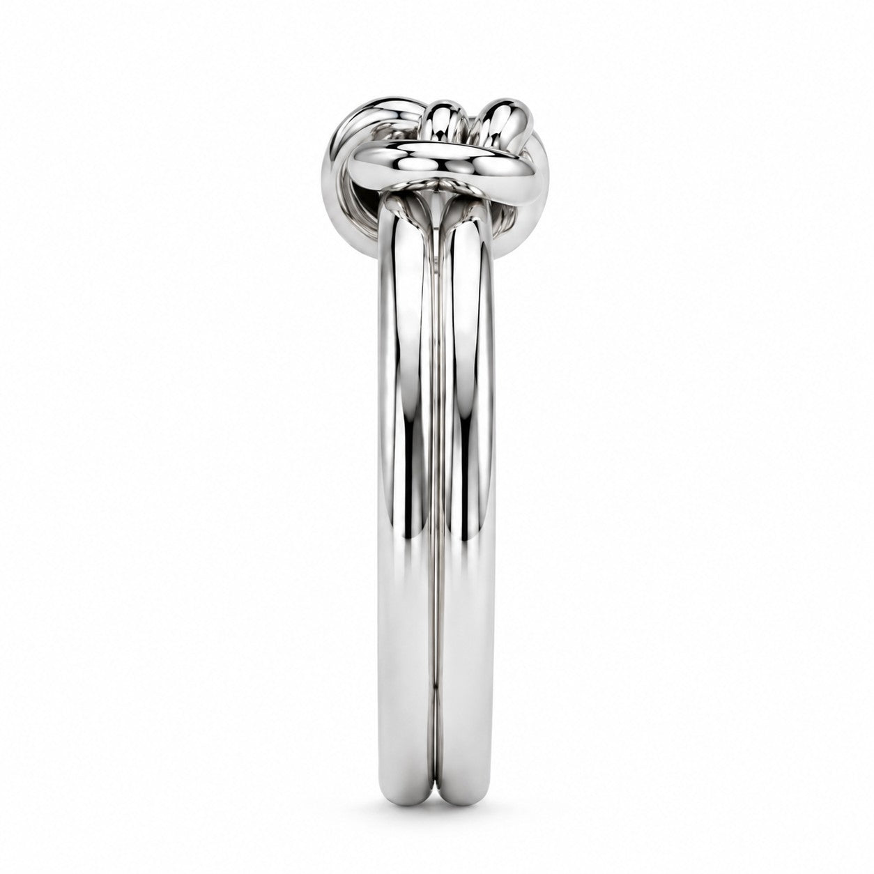 Knotenring Schlicht 925er Sterling Silber Massiv
