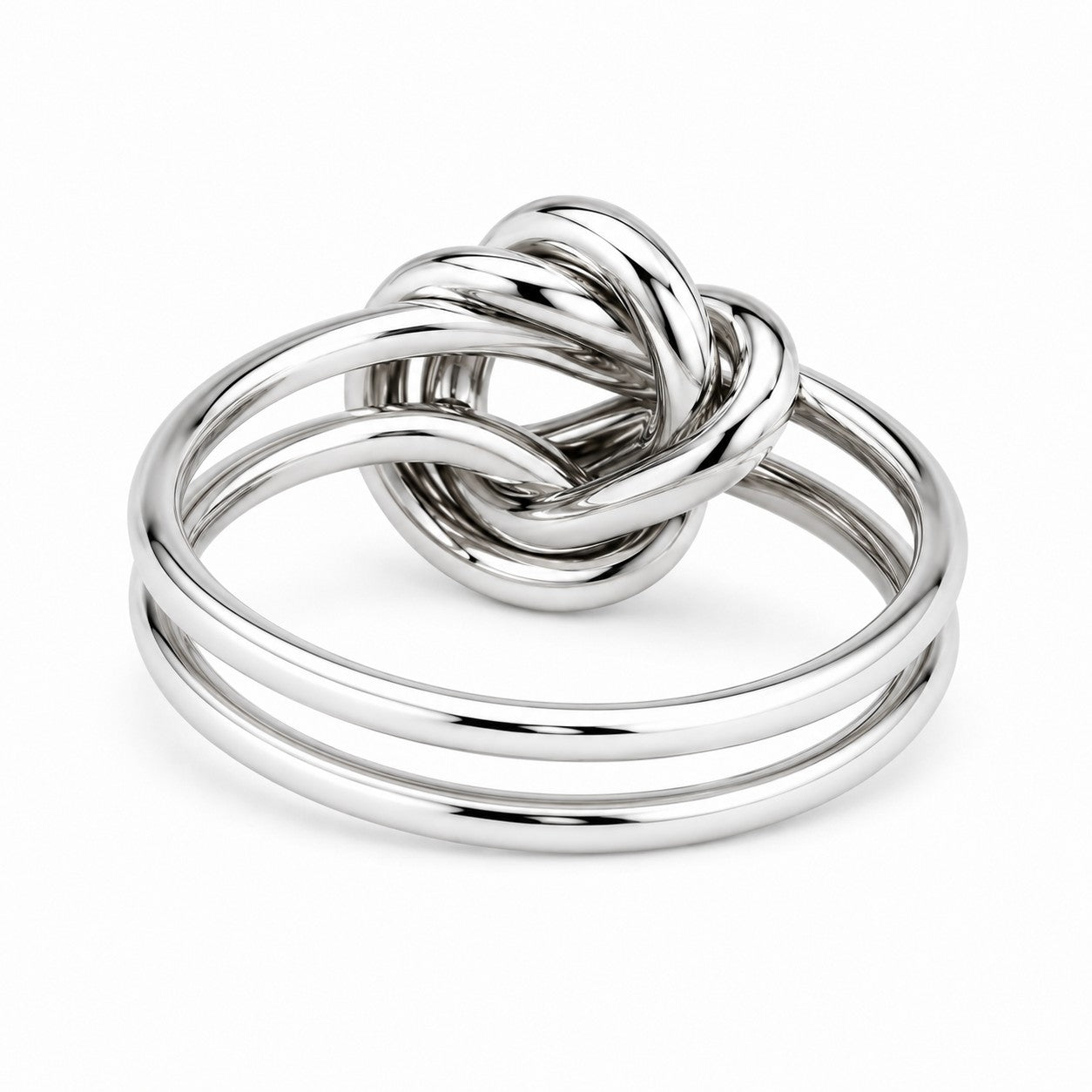 Knotenring Schlicht 925er Sterling Silber Massiv