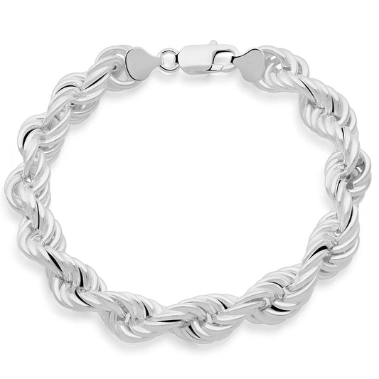 Kordelarmband 10mm 925er Silber