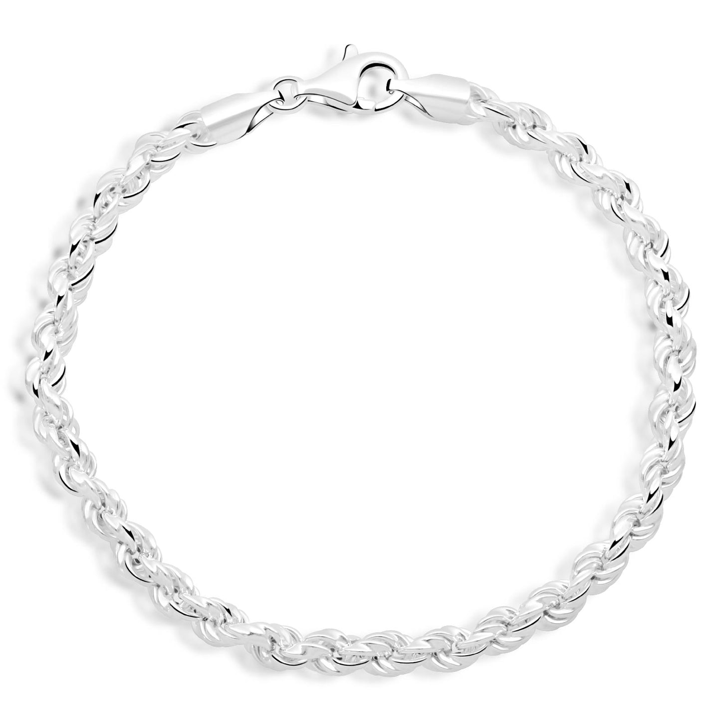 Kordelarmband 5 mm 925er Sterling Silber Massiv