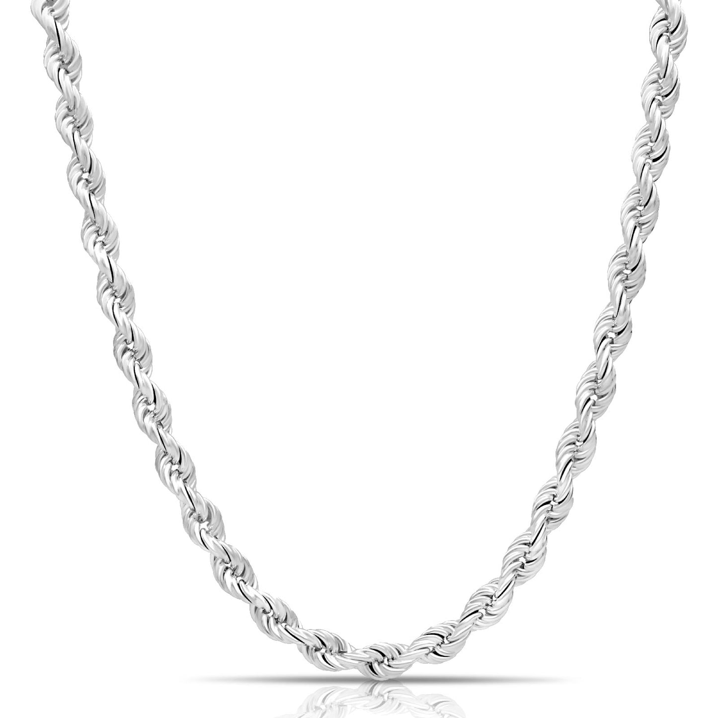 Kordelkette 10 mm 925er Sterling Silber Massiv