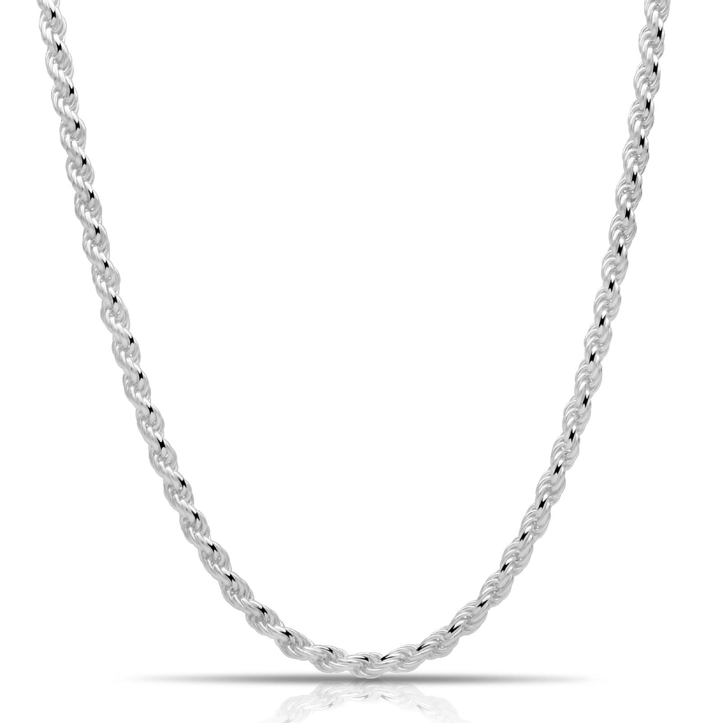 Kordelkette 6 mm 925er Sterling Silber Massiv