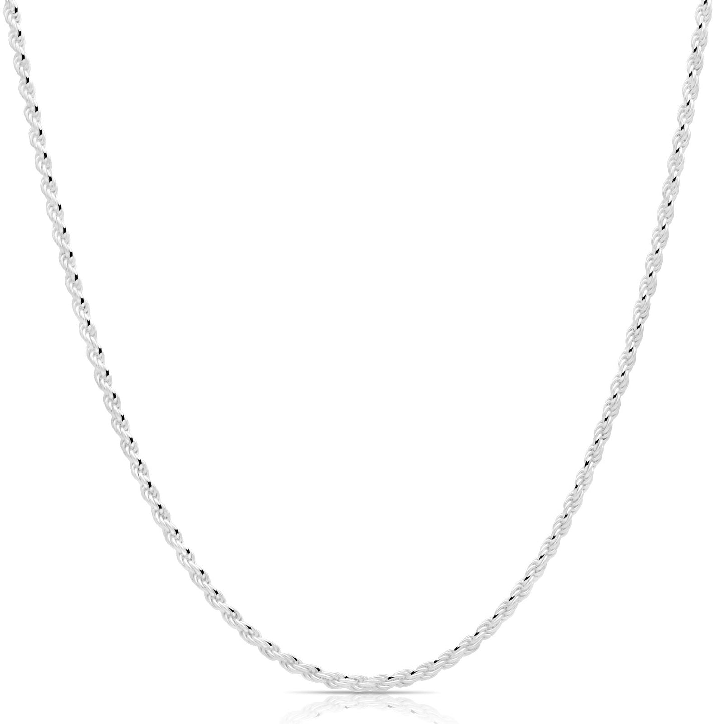 Kordelkette 3 mm 925er Sterling Silber