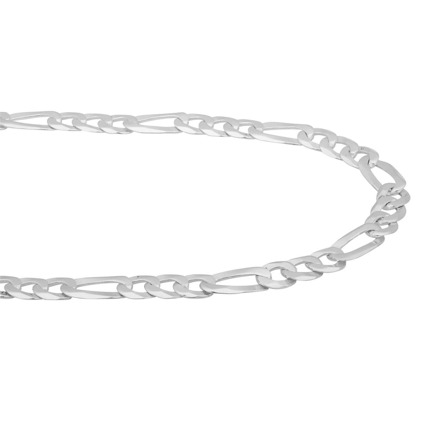 Figarokette 6,5 mm 925er Silber