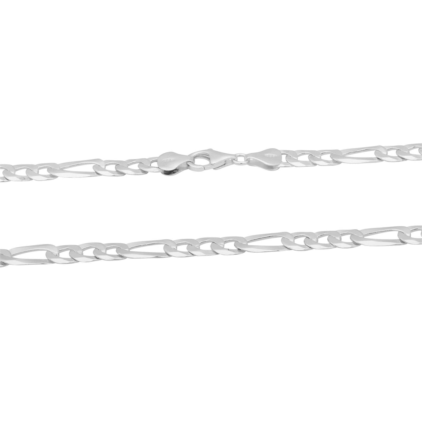 Figarokette 6,5 mm 925er Silber