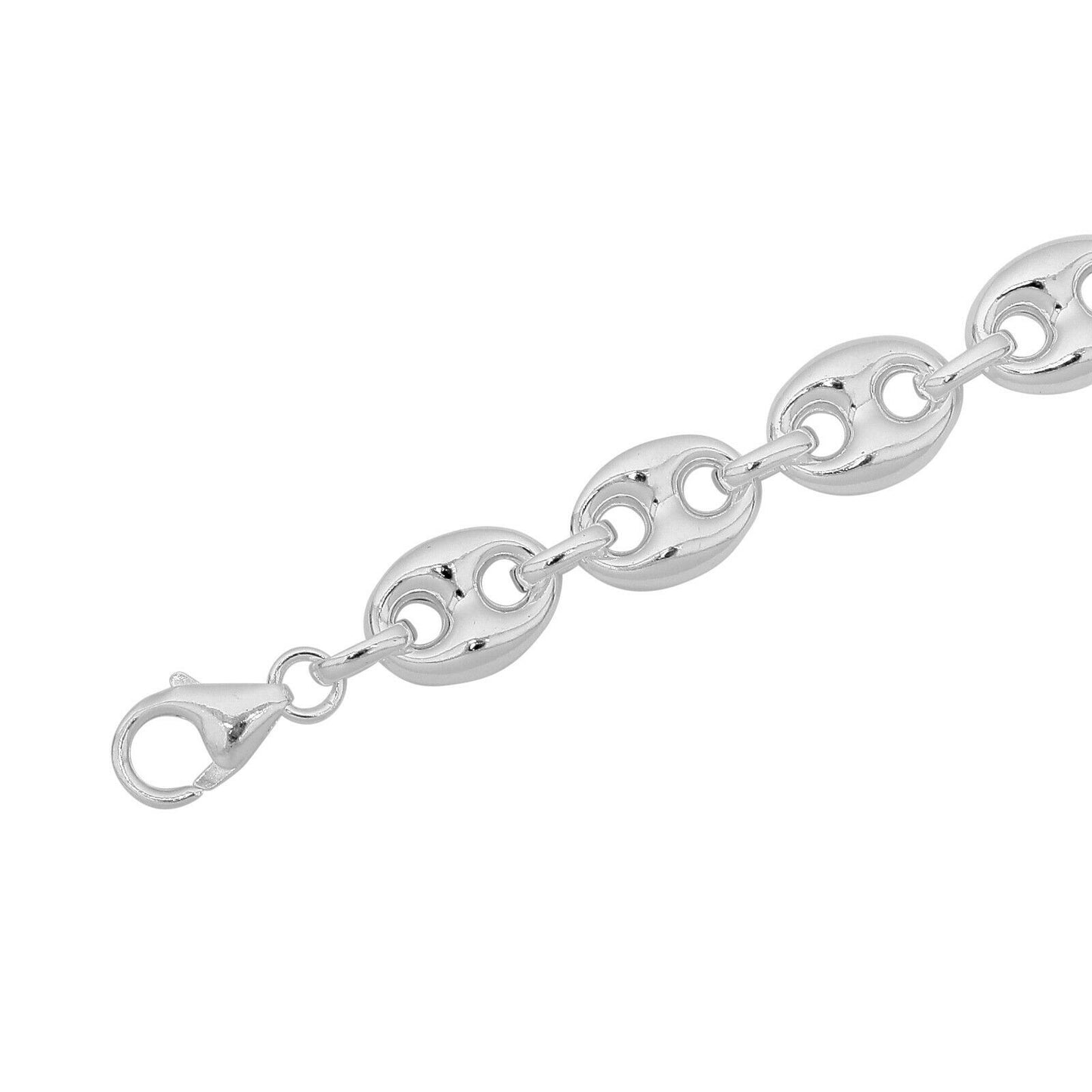 Kaffeebohnenkette 8mm 925er Silber
