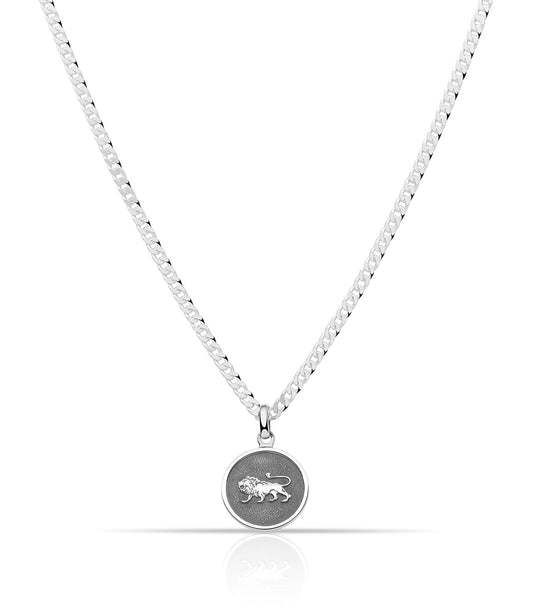 Sternzeichenanhänger Löwe 925er Sterling Silber Massiv