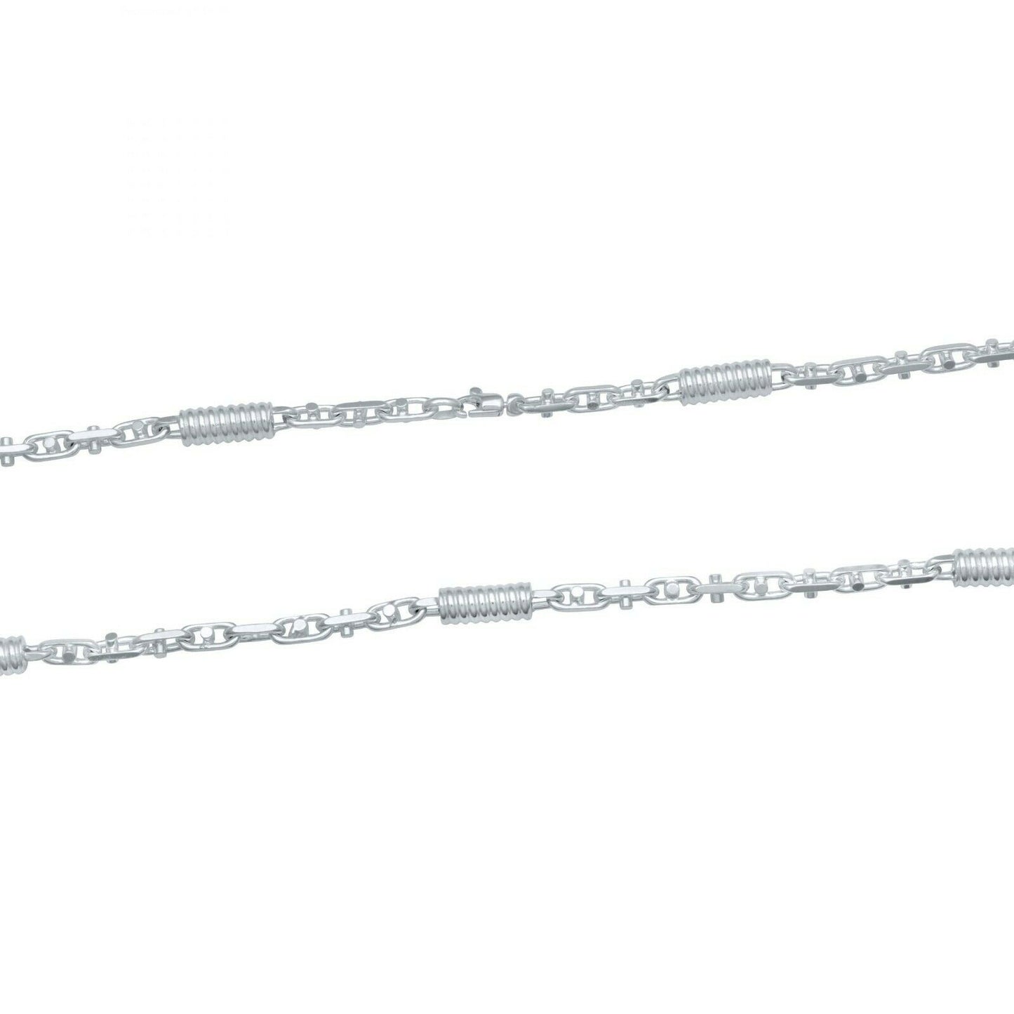 Tony Fein Monte Carlo Halskette 6 mm Massiv 925 Silber Spiralkette Spindelkette Herren Damen