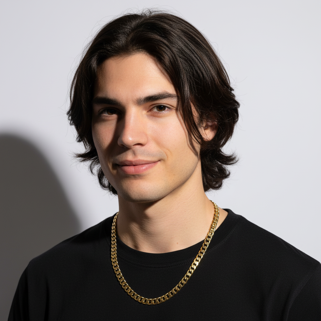 Panzerkette 4 mm 585er Vergoldet