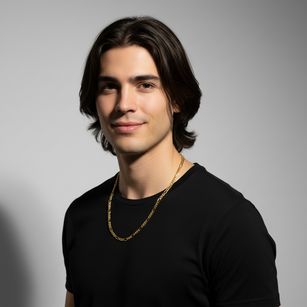 Figarokette 3 mm 585er Vergoldet