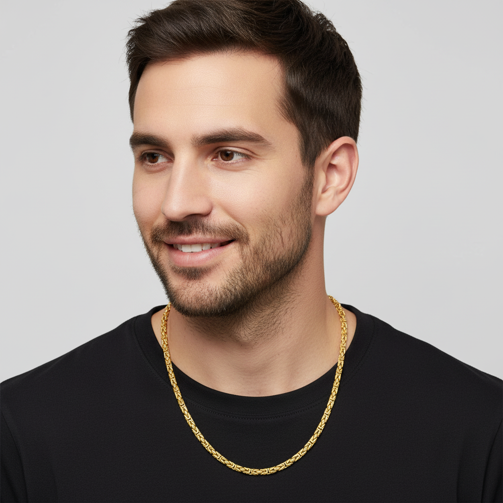 Königskette 3,8mm 585er Vergoldet