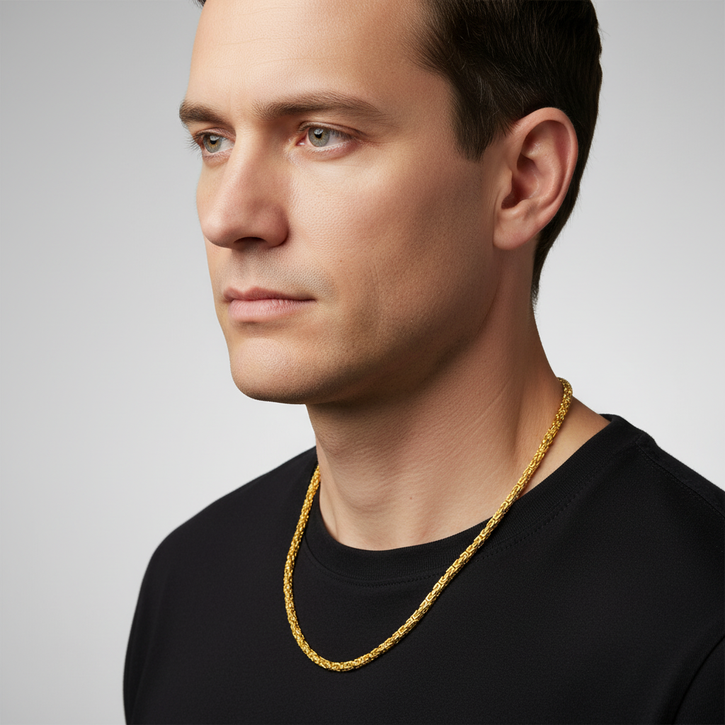 Königskette 3,8mm 585er Vergoldet