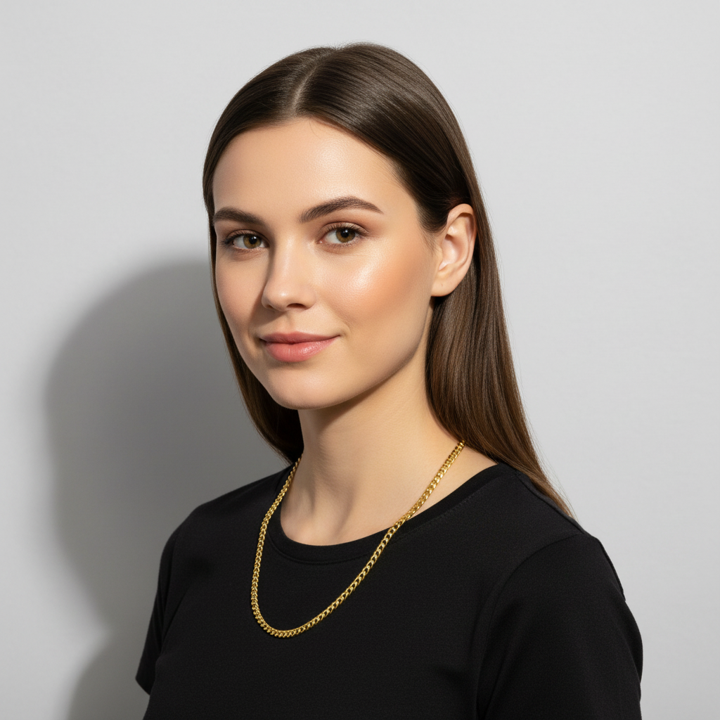 Panzerkette 3 mm 585er Vergoldet