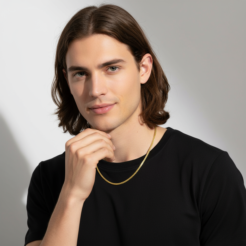 Cristallino Kette 3,5mm 585er Vergoldet