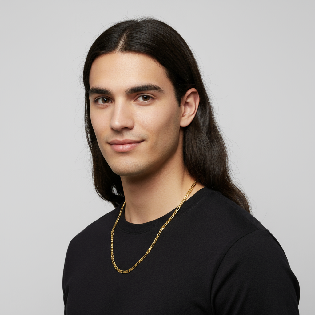 Figarokette 4,6mm 585er Vergoldet