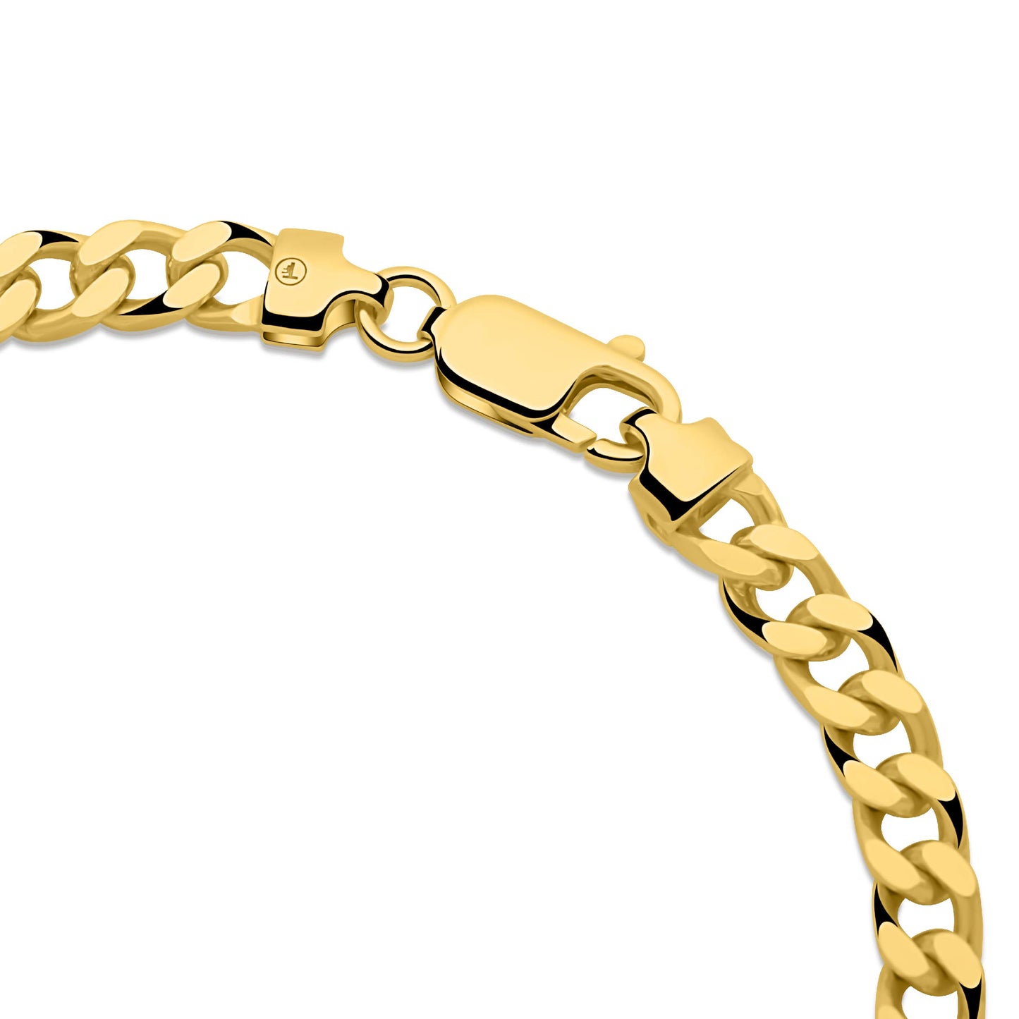 Panzerarmband 5 mm 585er Vergoldet