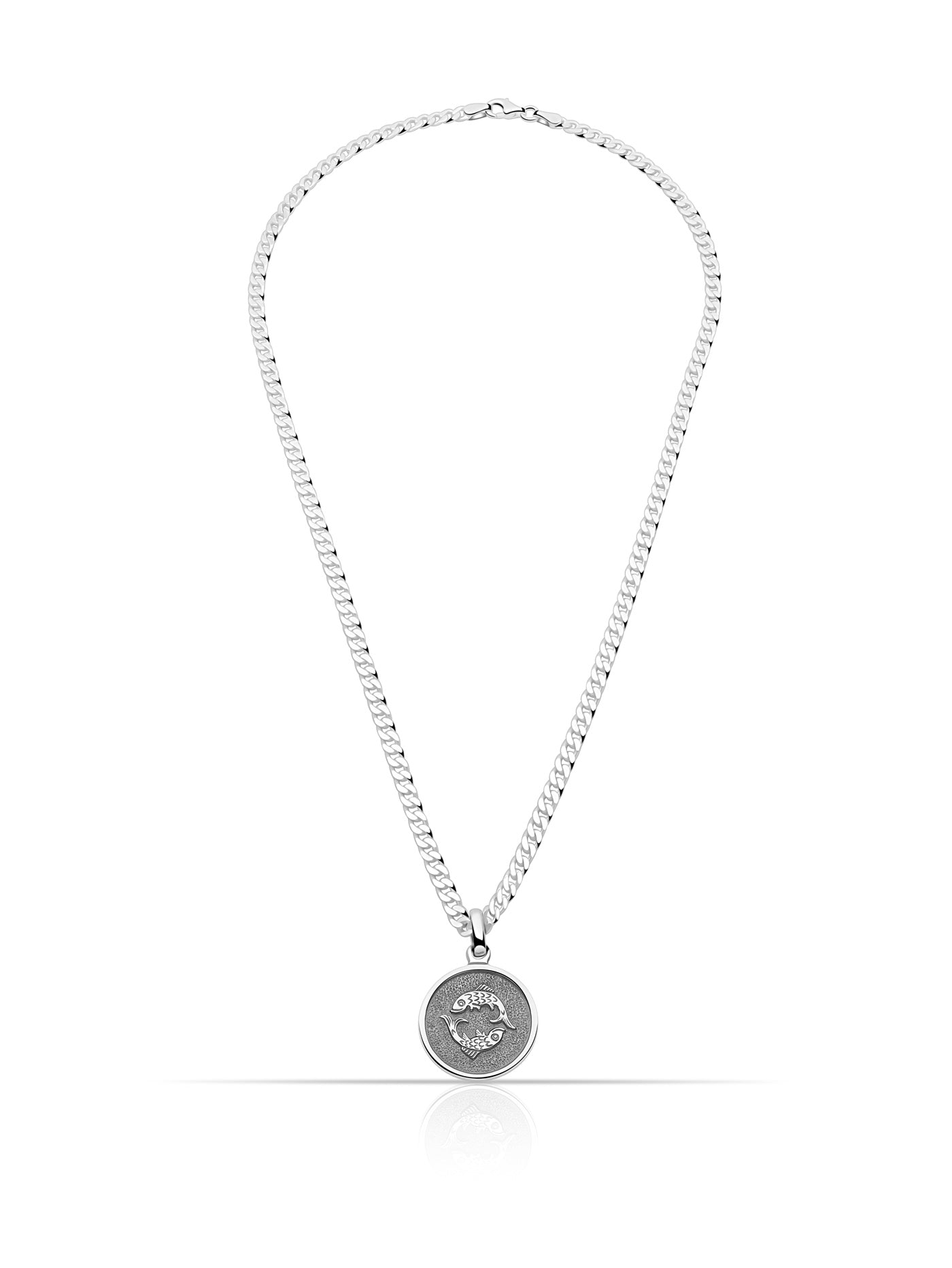 Sternzeichenanhänger Fische 925er Sterling Silber Massiv